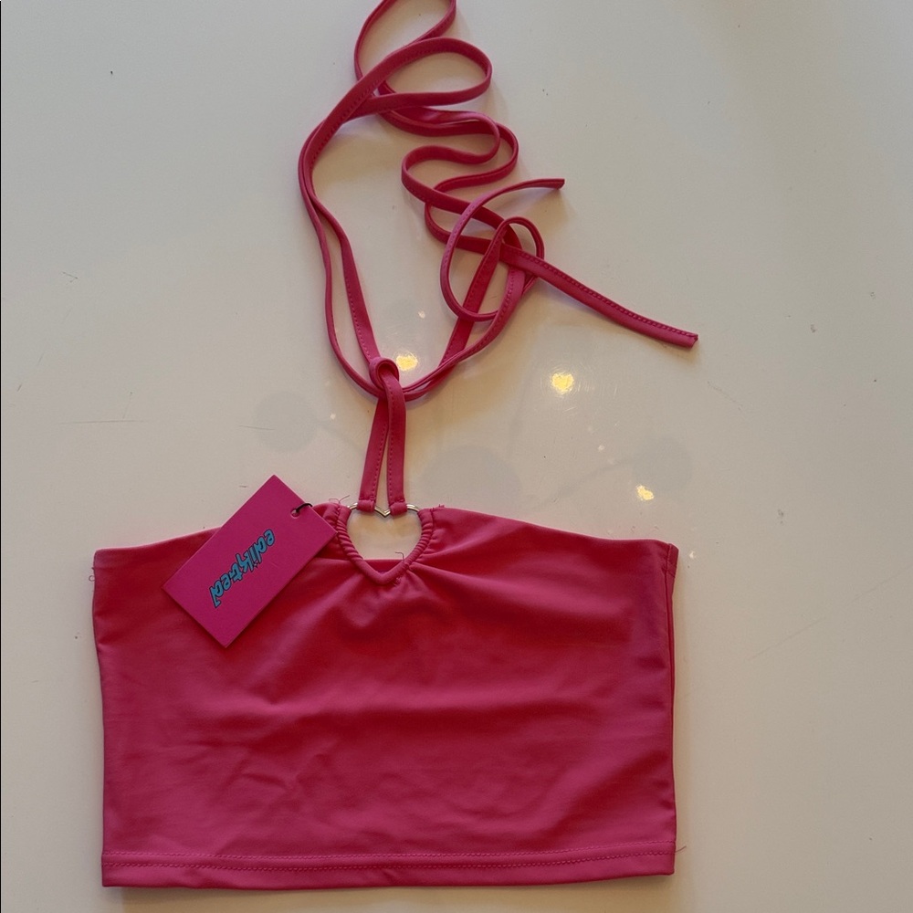 Edikted Vibrant Pink Halter Top